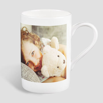 Taza de porcelana con foto personalizada