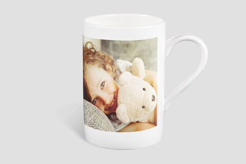 Taza de porcelana con foto personalizada